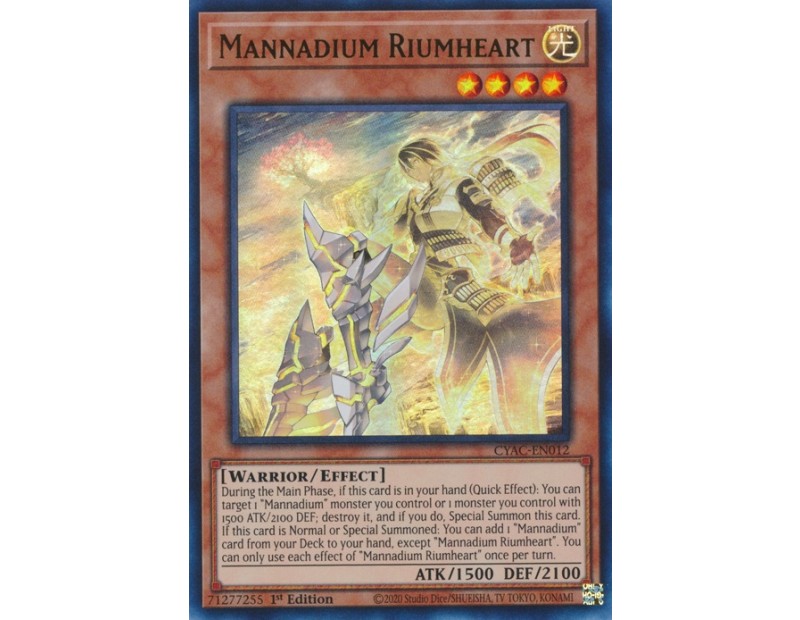 Mannadium Riumheart (CYAC-EN012) - 1st Edition