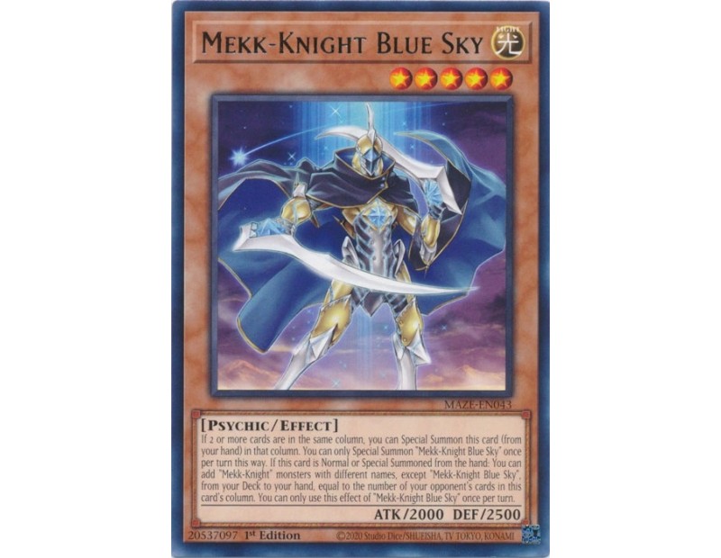 Mekk-Knight Blue Sky (MAZE-EN043) - 1st Edition