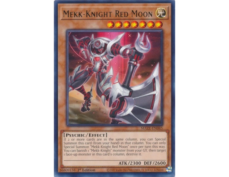 Mekk-Knight Red Moon (MAZE-EN045) - 1st Edition