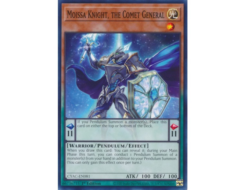 Moissa Knight, the Comet General (CYAC-EN081) - 1st Edition