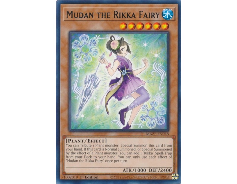 Mudan the Rikka Fairy (MAZE-EN048) - 1st Edition