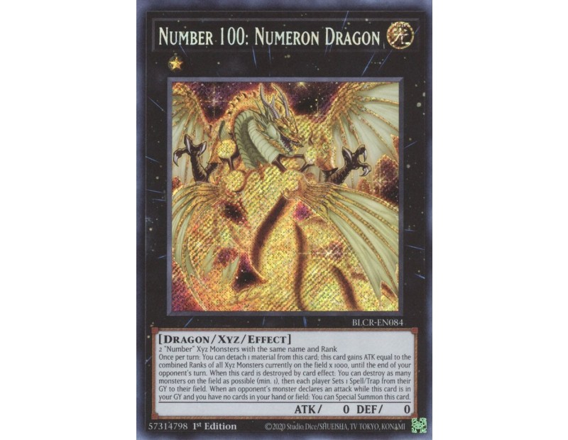 Number 100: Numeron Dragon (BLCR-EN084) - 1st Edition