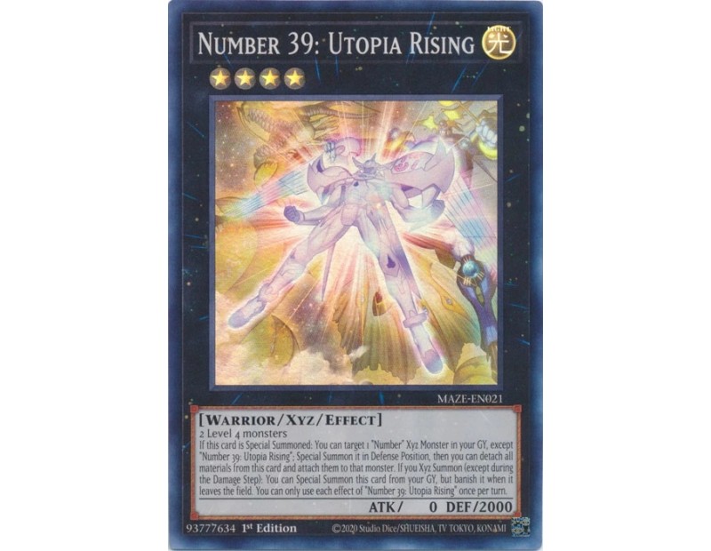 Number 39: Utopia Rising (MAZE-EN021) - 1st Edition