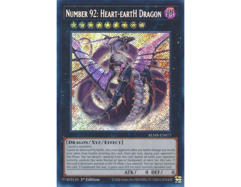 Number 92: Heart-eartH Dragon (BLMR-EN077) - 1st Edition