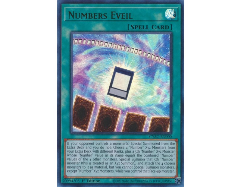 Numbers Eveil (CYAC-EN000) - 1st Edition