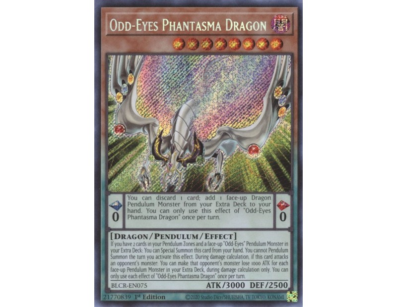Odd-Eyes Phantasma Dragon (BLCR-EN075) - 1st Edition