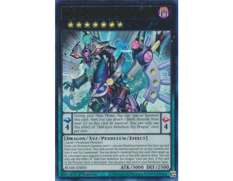 Odd-Eyes Rebellion Xyz Dragon (BLMR-EN005) - 1st Edition