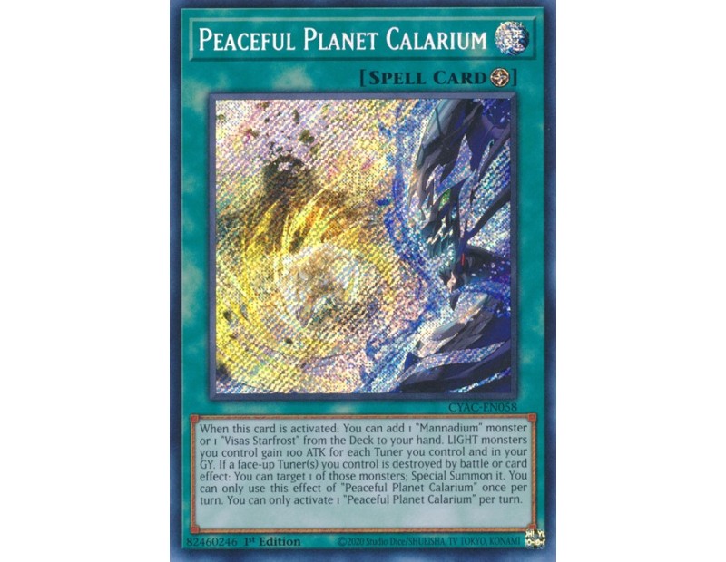 Peaceful Planet Calarium (CYAC-EN058) - 1st Edition