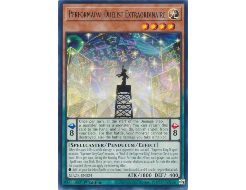 Performapal Duelist Extraordinaire (MAZE-EN024) - 1st Edition