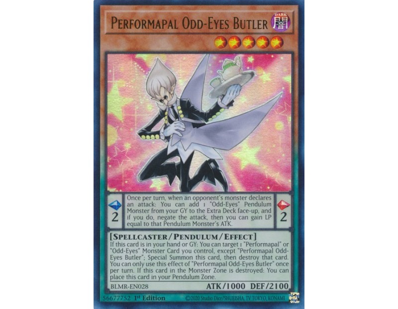 Performapal Odd-Eyes Butler (BLMR-EN028) - 1st Edition