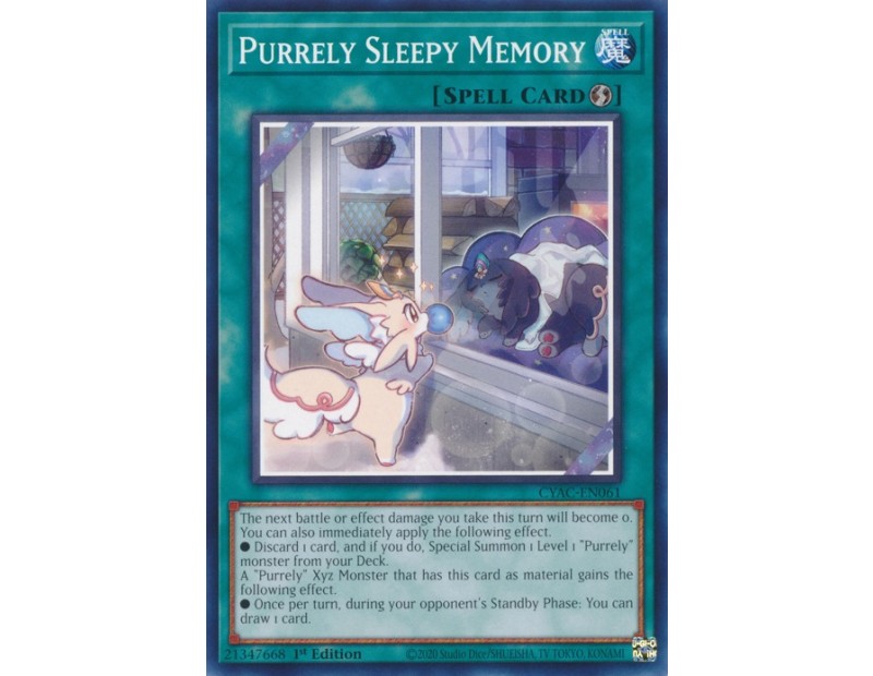 Purrely Sleepy Memory (CYAC-EN061) - 1st Edition