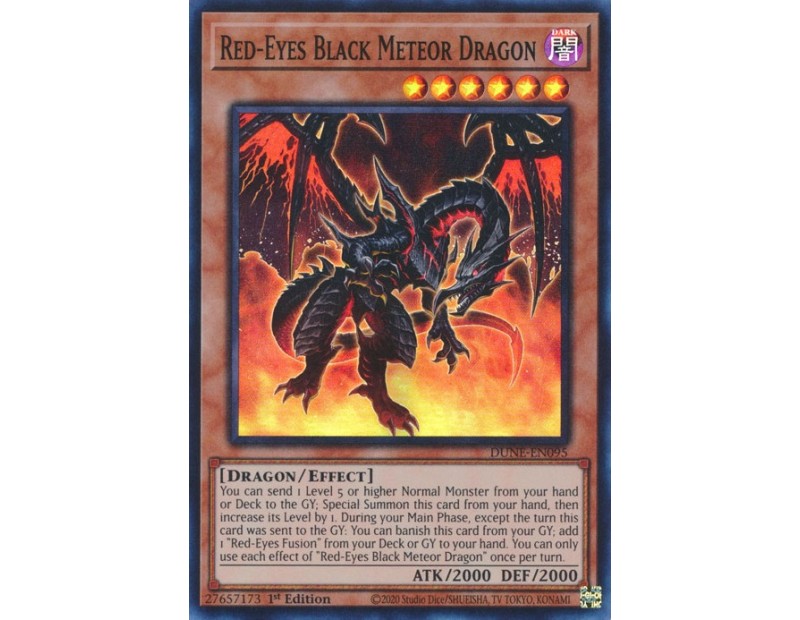 Red-Eyes Black Meteor Dragon (DUNE-EN095) - 1st Edition