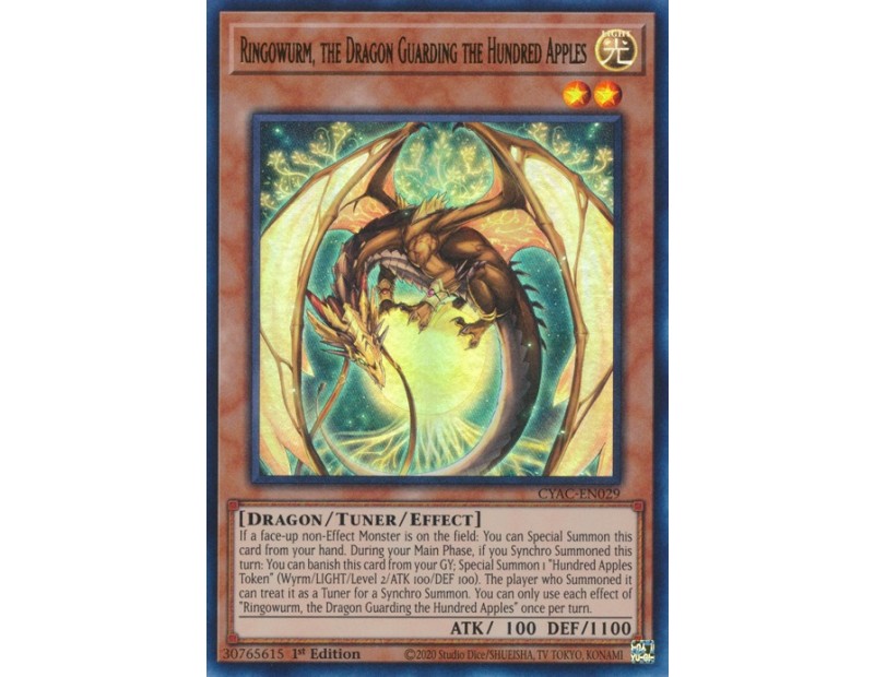 Ringowurm, the Dragon Guarding the Hundred Apples (CYAC-EN029) - 1st Edition