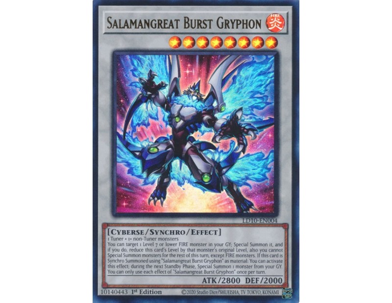 Salamangreat Burst Gryphon (LD10-EN004) - 1st Edition