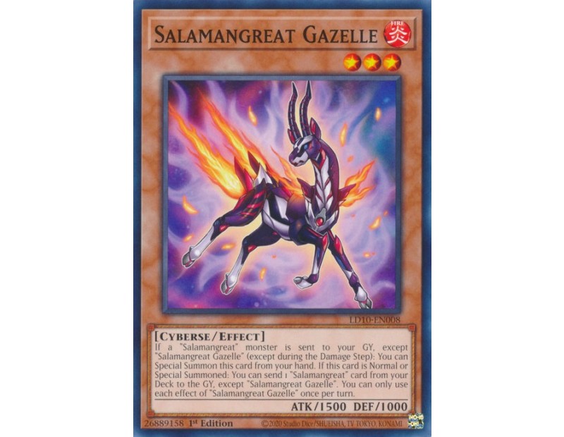 Salamangreat Gazelle (LD10-EN008) - 1st Edition