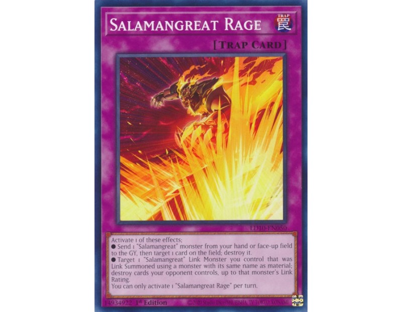 Salamangreat Rage (LD10-EN050) - 1st Edition