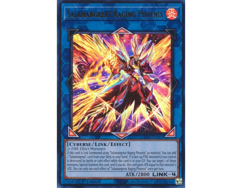 Salamangreat Raging Phoenix (LD10-EN005) - 1st Edition