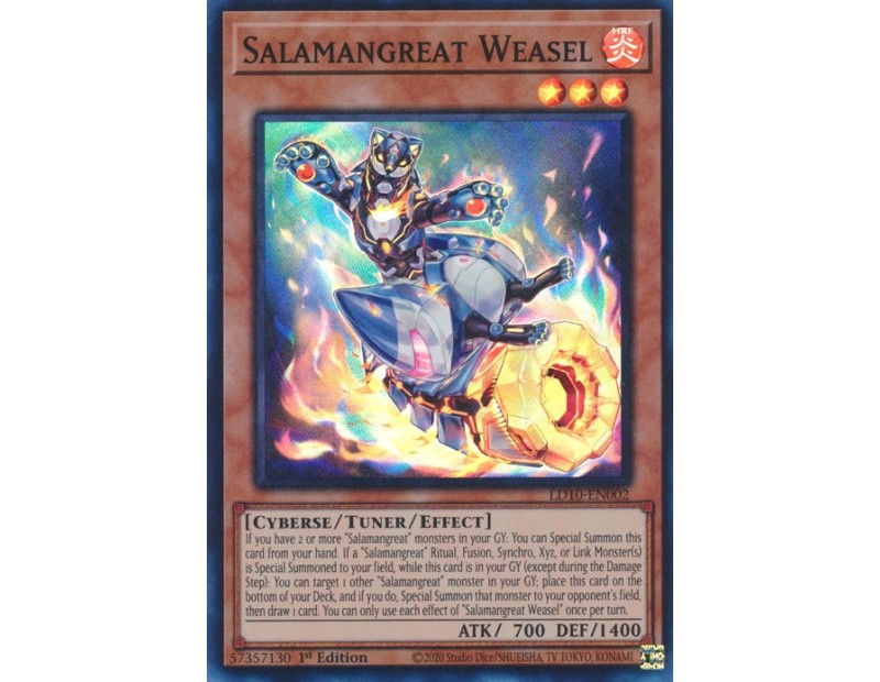 Salamangreat Weasel (LD10-EN002) - 1st Edition