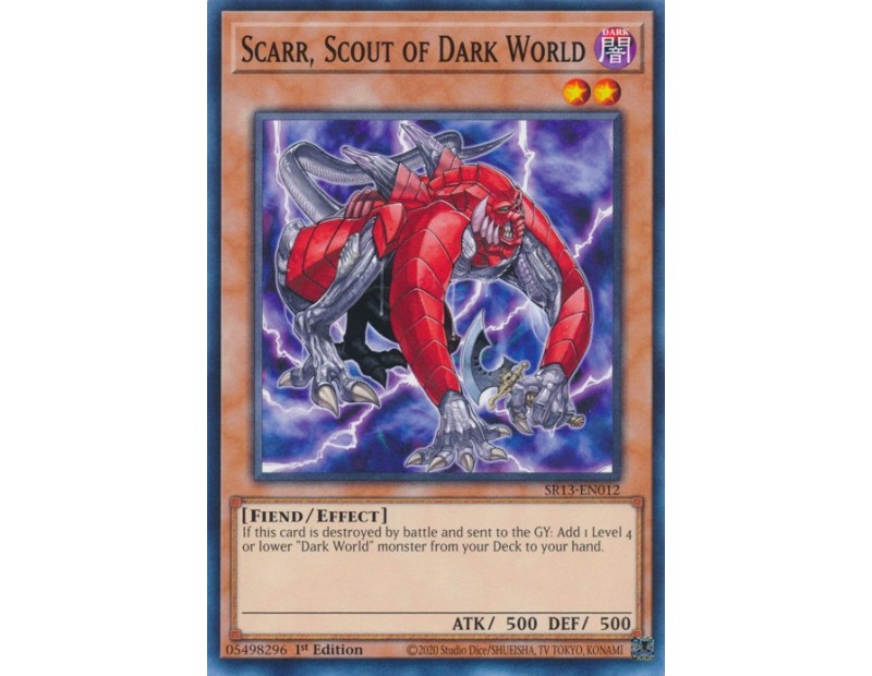 Scarr, Scout of Dark World (SR13-EN012) - 1st Edition