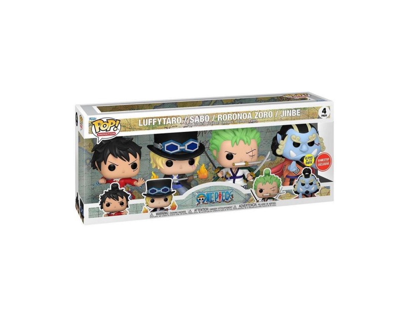 Σετ Φιγούρες Luffytaro, Sabo, Zoro & Jinbe (GITD Gamestop Exclusive Funko POP) 4-Pack