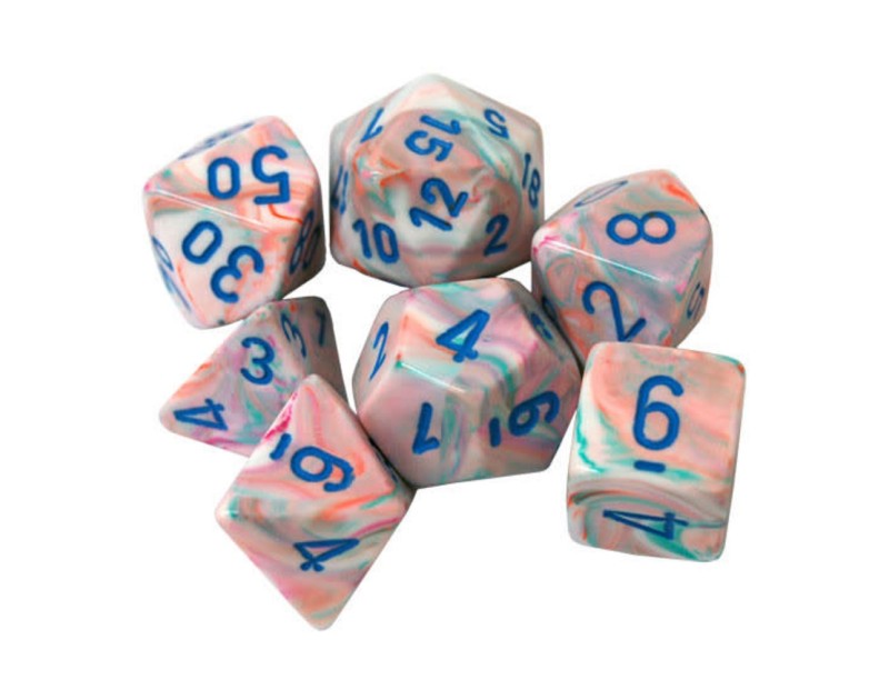 Σετ Μίνι Ζαριών Pop Art/Blue (Chessex Festive)