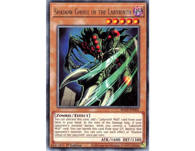 Shadow Ghoul of the Labyrinth (MAZE-EN002) - 1st Edition