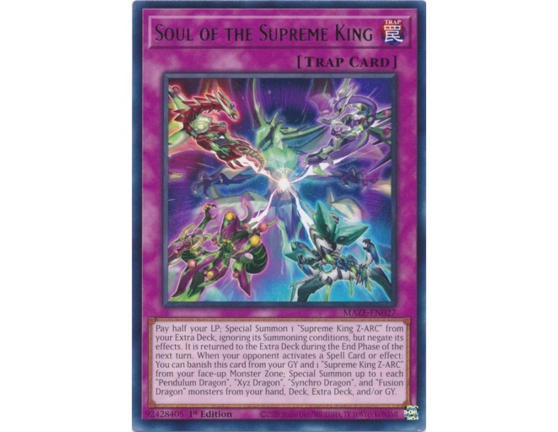 Soul of the Supreme King (MAZE-EN027) - 1st Edition
