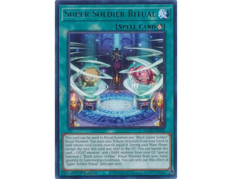 Super Soldier Ritual (MAZE-EN060) - 1st Edition