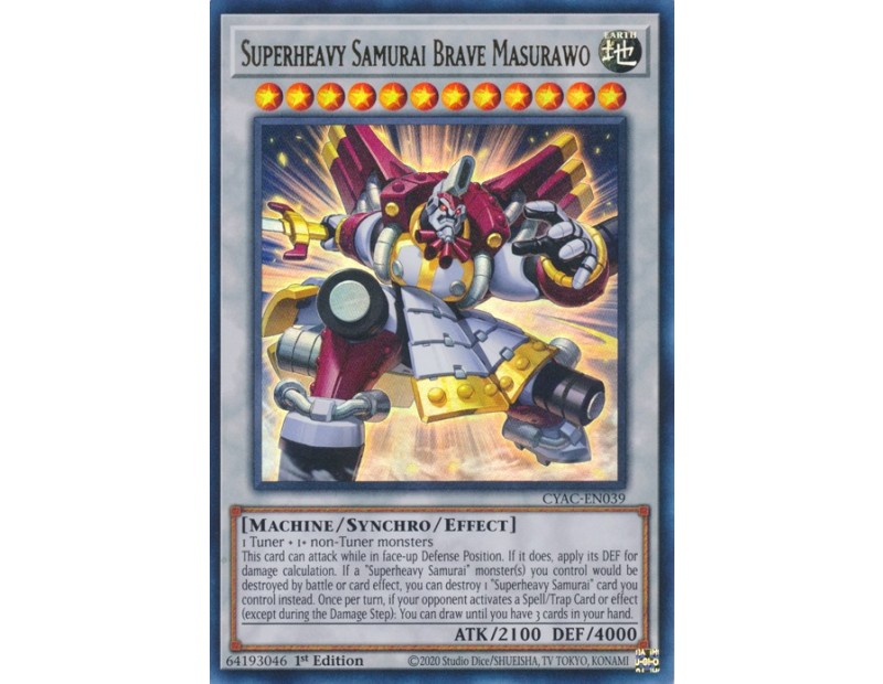 Superheavy Samurai Brave Masurawo (CYAC-EN039) - 1st Edition