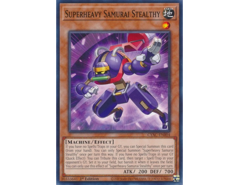 Superheavy Samurai Stealthy (CYAC-EN004) - 1st Edition