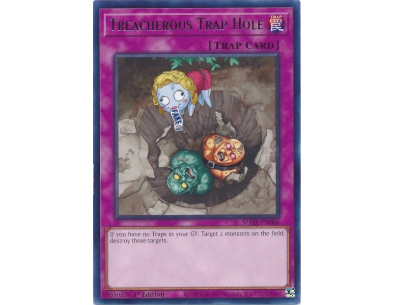 Treacherous Trap Hole (MAZE-EN066) - 1st Edition