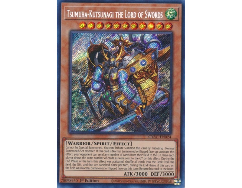 Tsumuha-Kutsunagi the Lord of Swords (CYAC-EN024) - 1st Edition