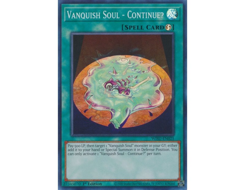 Vanquish Soul - Continue? (WISU-EN025) - 1st Edition