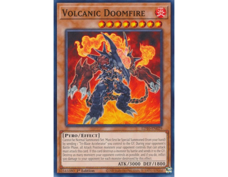Volcanic Doomfire (LD10-EN029) - 1st Edition