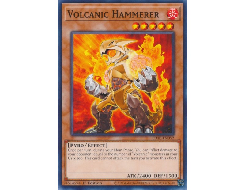Volcanic Hammerer (LD10-EN052) - 1st Edition