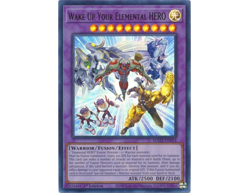 Wake Up Your Elemental HERO (MAZE-EN014) - 1st Edition