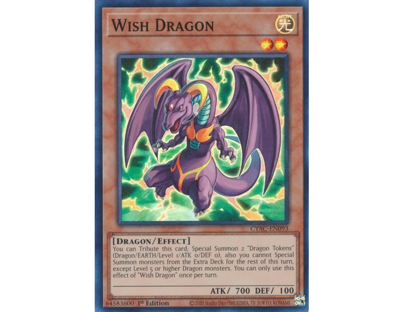 Wish Dragon (CYAC-EN093) - 1st Edition
