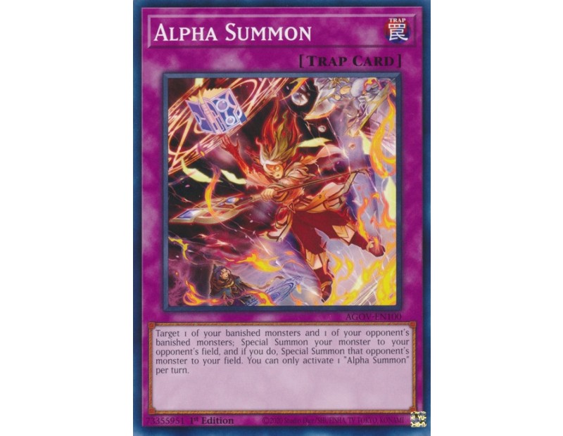 Alpha Summon (AGOV-EN100) - 1st Edition