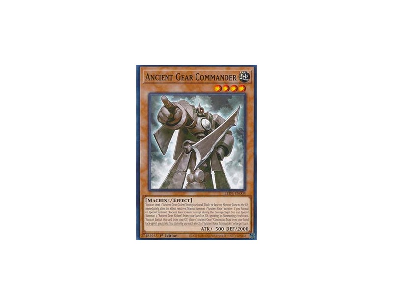 Ancient Gear Commander (LEDE-EN008) - 1st Edition