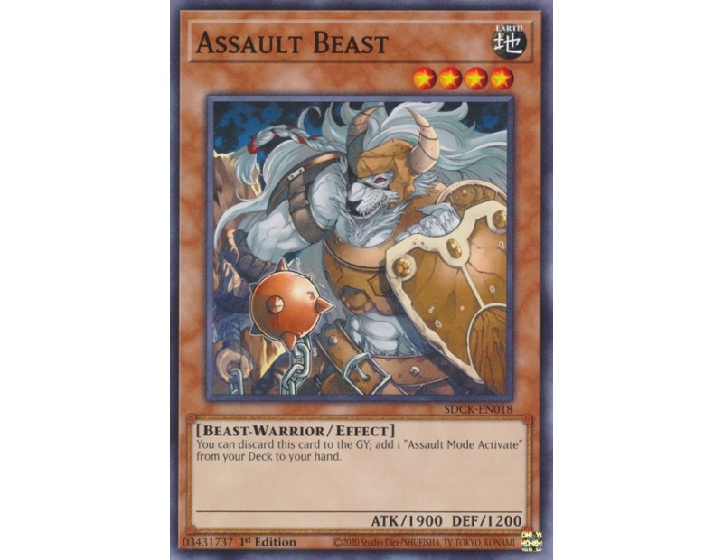 Assault Beast (SDCK-EN018) - 1st Edition