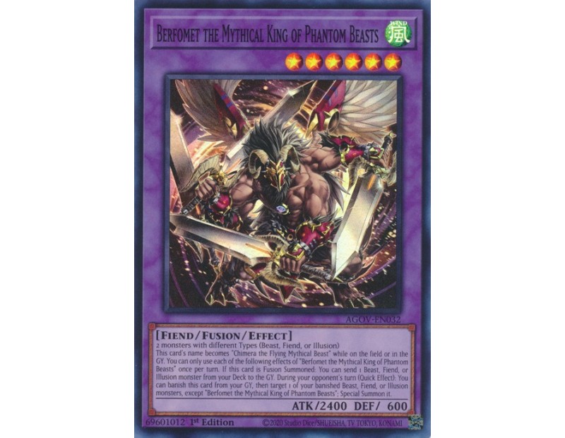 Berfomet the Mythical King of Phantom Beasts (AGOV-EN032) - 1st Edition