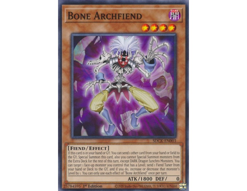 Bone Archfiend (SDCK-EN003) - 1st Edition