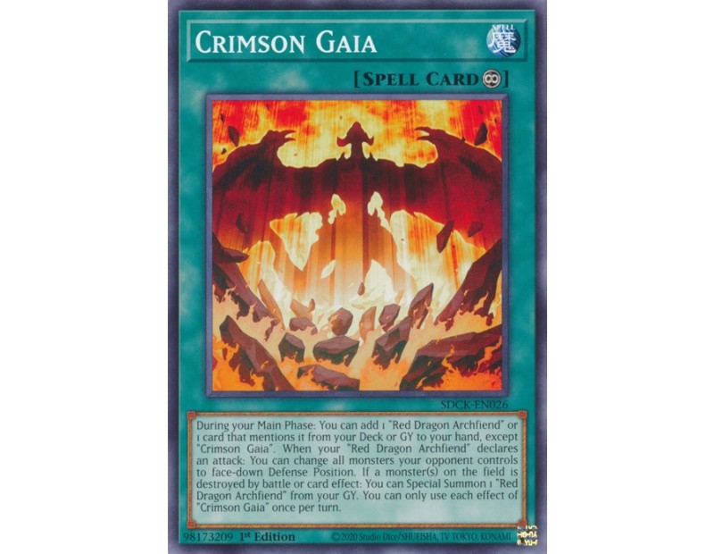 Crimson Gaia (SDCK-EN026) - 1st Edition