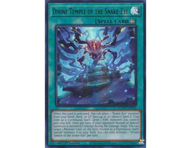 Divine Temple of the Snake-Eye (AGOV-EN056) - 1st Edition