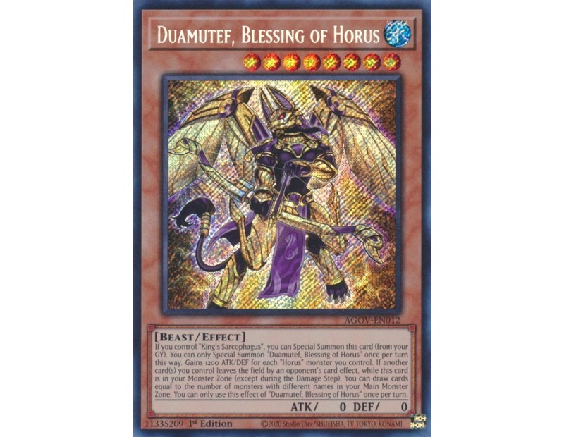 Duamutef, Blessing of Horus (AGOV-EN012) - 1st Edition