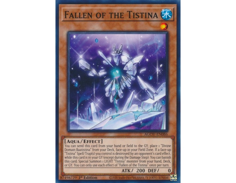 Fallen of the Tistina (AGOV-EN086) - 1st Edition