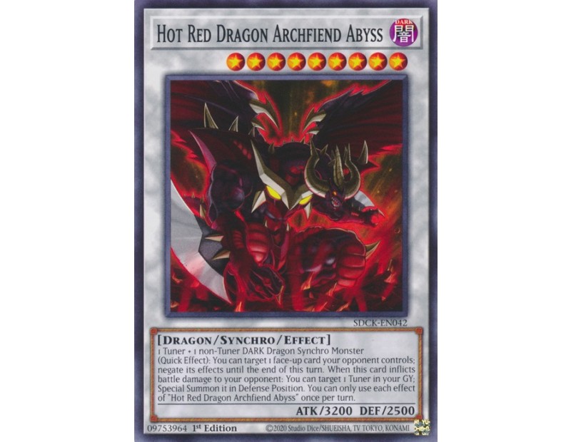 Hot Red Dragon Archfiend Abyss (SDCK-EN042) - 1st Edition