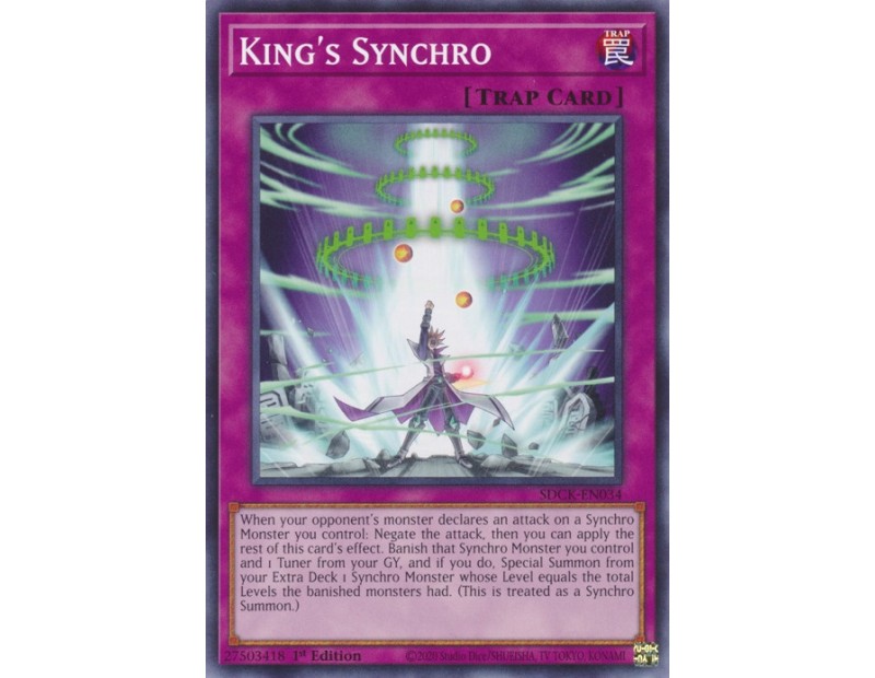 King's Synchro (SDCK-EN034) - 1st Edition