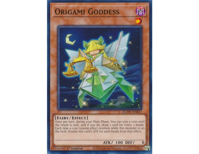 Origami Goddess (AGOV-EN027) - 1st Edition