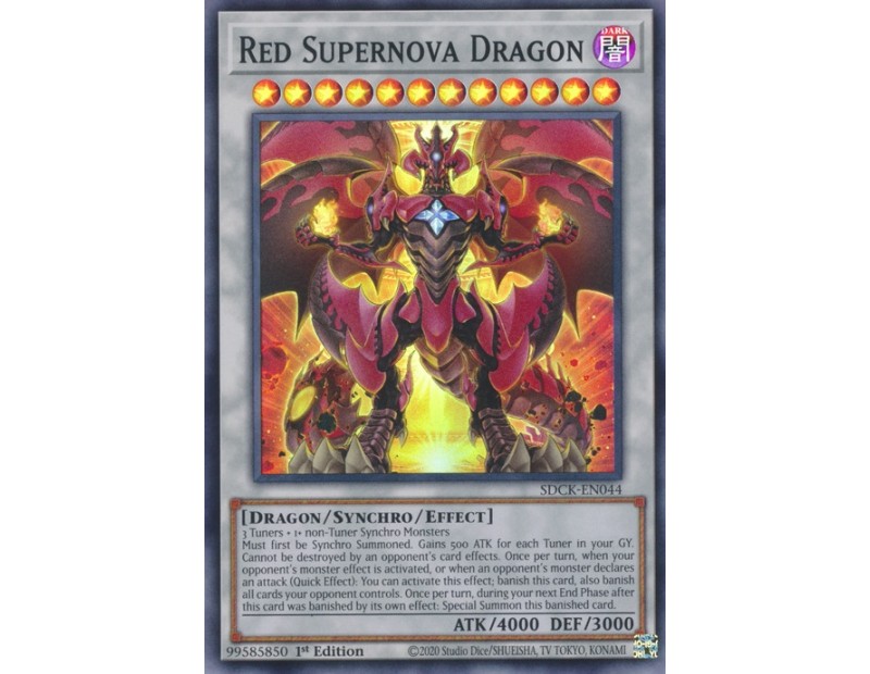 Red Supernova Dragon (SDCK-EN044) - 1st Edition